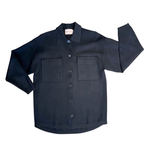 ARITZIA WILFRED FREE Women’s Black Ronnie Button Front Long Sleeve Sweater - Picture 2 of 10